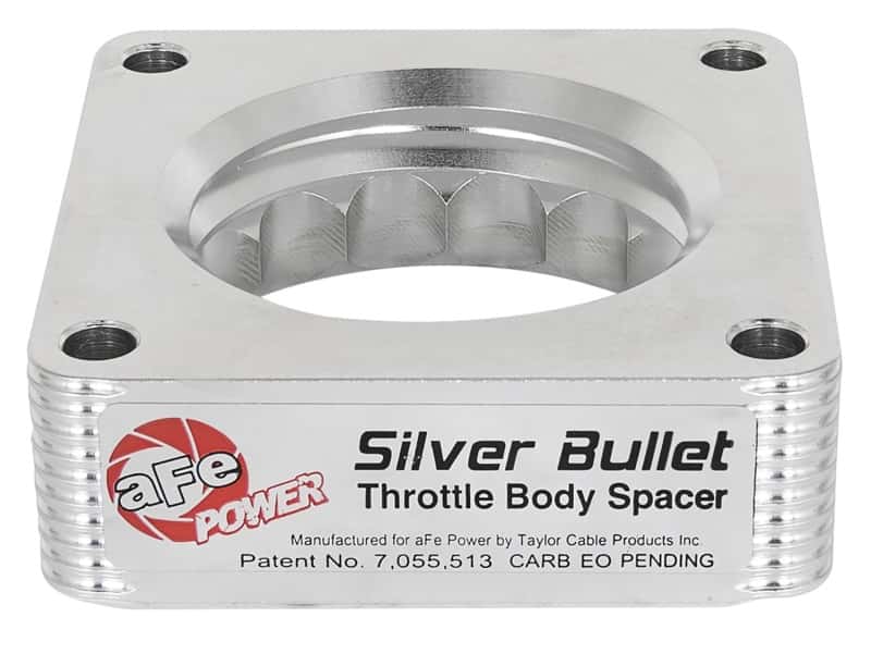 aFe — aFe Silver Bullet Throttle Body Spacer 03-06 Nissan 350Z V6 3.5L (VQ35DE)
Throttle Body Spacer - view 3