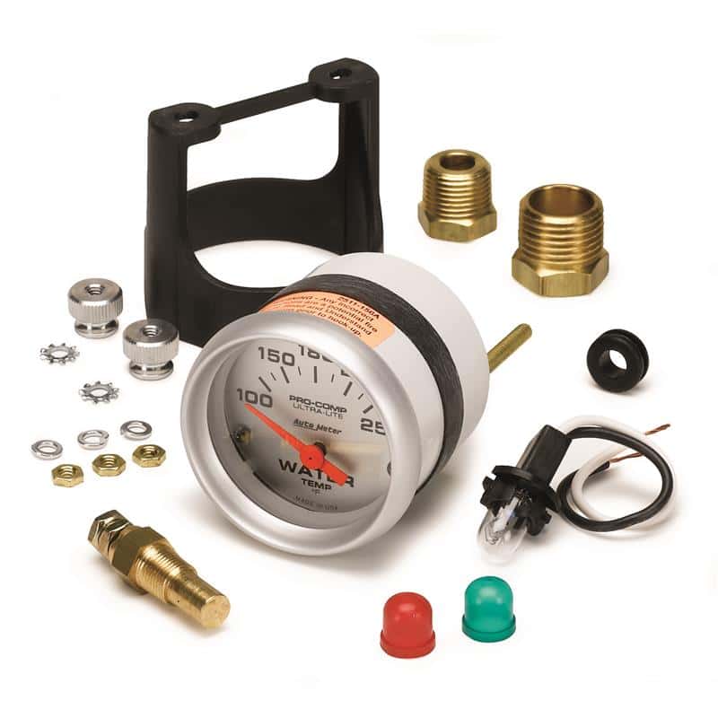 AutoMeter — Autometer Ultra-Lite 52mm 100-250 Deg F Short Sweep Electric Water Temp Gauge
2" WATER TEMP, 100-2 - view 2
