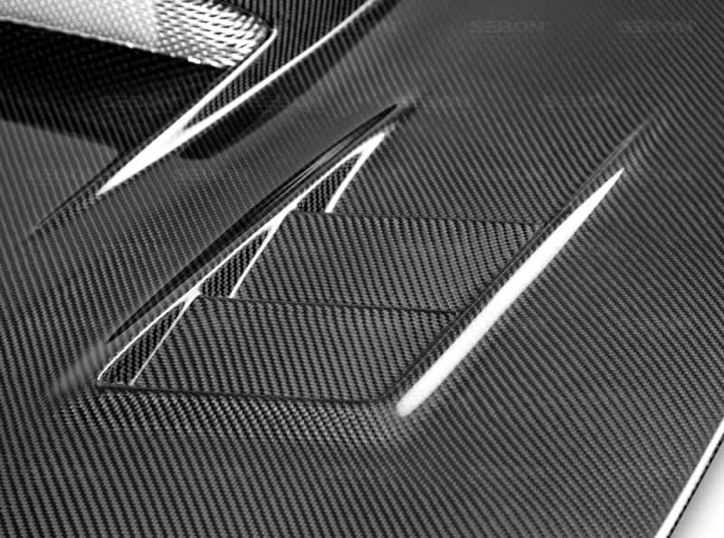 Seibon — Seibon 06-07 Subaru WRX/STi CWII Carbon Fiber Hood - view 5
