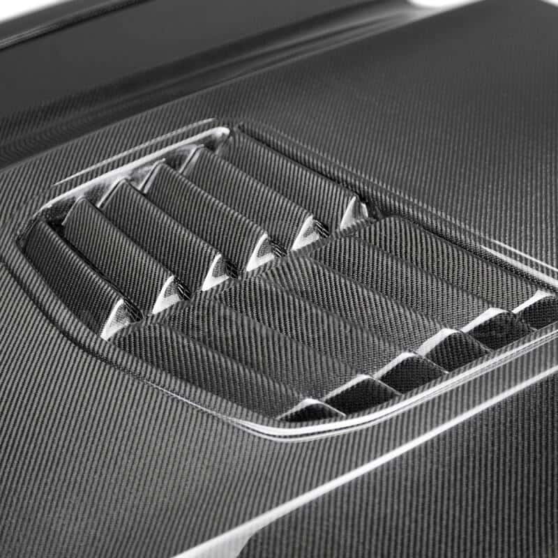 Anderson Composites — Anderson Composites 16-19 Chevrolet Camaro Double Sided Carbon Fiber Type-T2 Style Hood - view 6