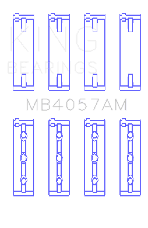 King Engine Bearings — King Engine Bearings Honda C27A4 (Size +0.75mm) Main Bearing Set
Engine Bearing - view 1