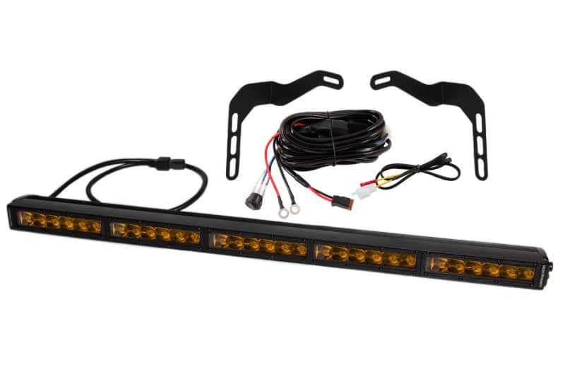 Diode Dynamics — Diode Dynamics 14-21 Toyota Tundra SS30 Stealth Lightbar Kit - Amber Driving - view 1