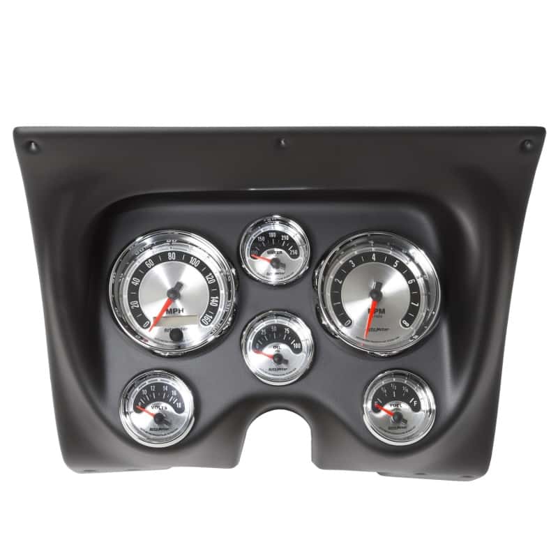 AutoMeter — Autometer American Muscle Gauge Kit 6 Pc Camaro/Firebird 67-68 Tach/Mph/Fuel/Oilp/Wtmp/Volt
GA KT CA/FRBD 67-8 A - view 1