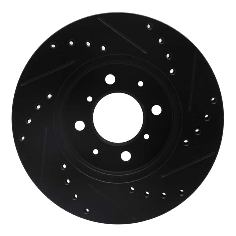 R1 Concepts — R1 90-17 Acura EL Front Left Drilled & Slotted Black Brake Rotor
R1 Brake Rotor Drill - view 5