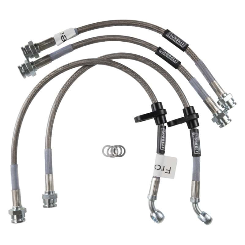 Russell — Russell Performance 96-00 Honda Civic LX/ EX (with large front rotor) Brake Line Kit
Brake Hose Kit - view 1