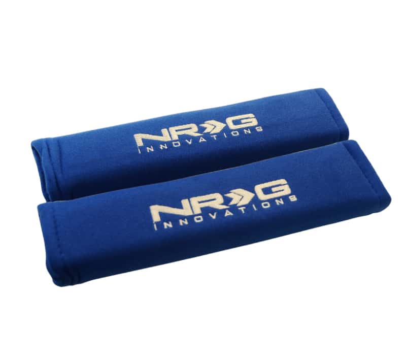 NRG — NRG Seat Belt Pads 2.7in. W x 11in. L (Blue) Short - 2pc - view 1