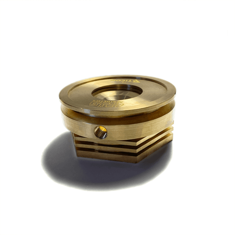 Ticon — Ticon Industries Tig Aesthetics 3in Universal V-Band Heat Sink w/ Purge - Tellurium Copper - view 2