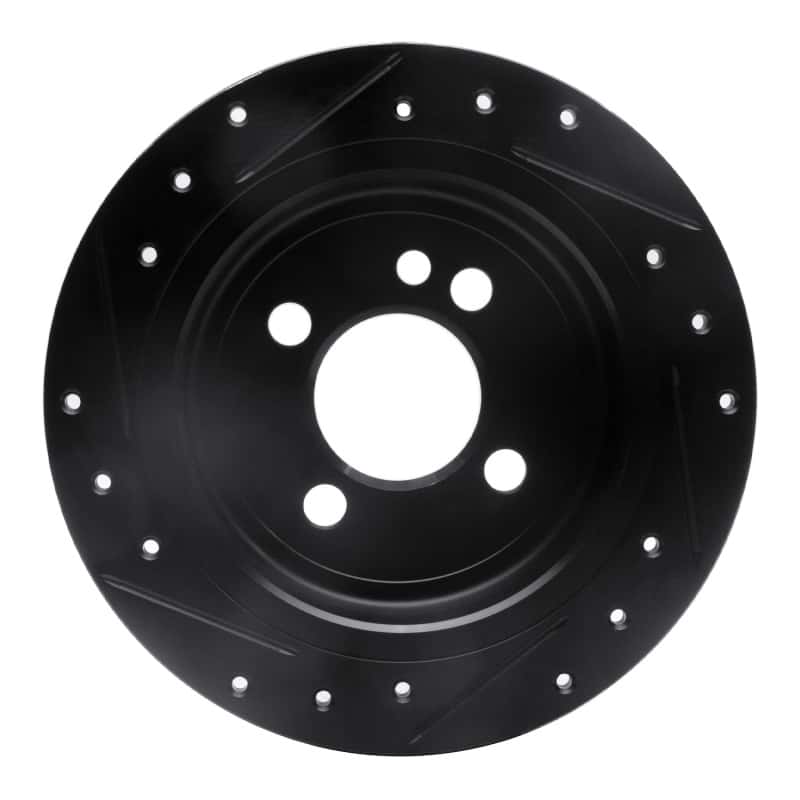 R1 Concepts — R1 02-15 Mini Cooper (Excl Clubman) Rear Right Drilled & Slotted Black Brake Rotor
R1 Brake Rotor Drill - view 5