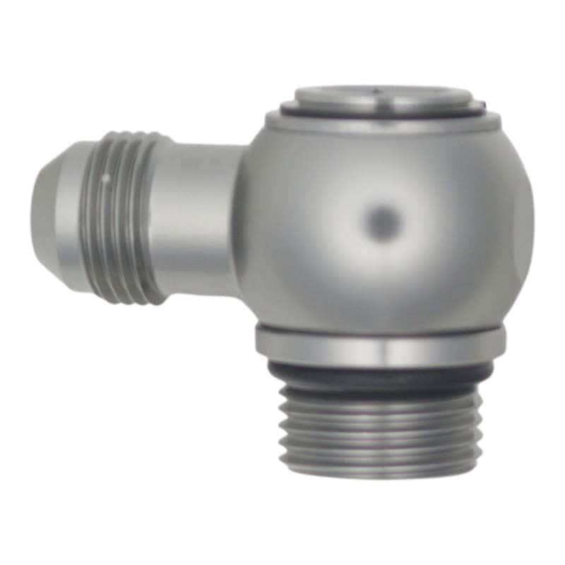 DeatschWerks — DeatschWerks 10AN ORB Male to 8AN Male Flare Low Profile 90-Degree Swivel - Anodized DW Titanium
Lines & Fittings - view 1