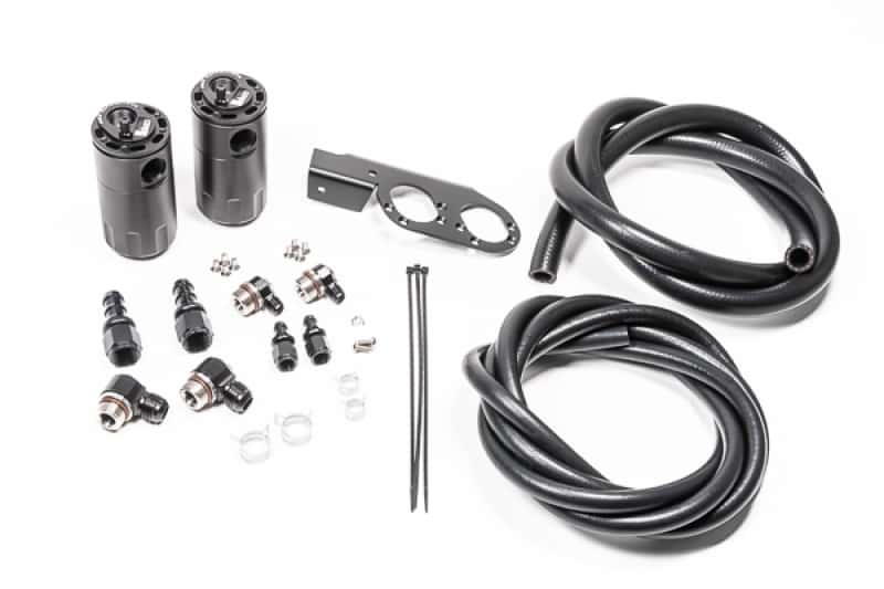 Radium Engineering — Radium Engineering Dual Catch Can Kit Nissan Z33 V35 VQ35DE/HR Fluid Lock - view 1