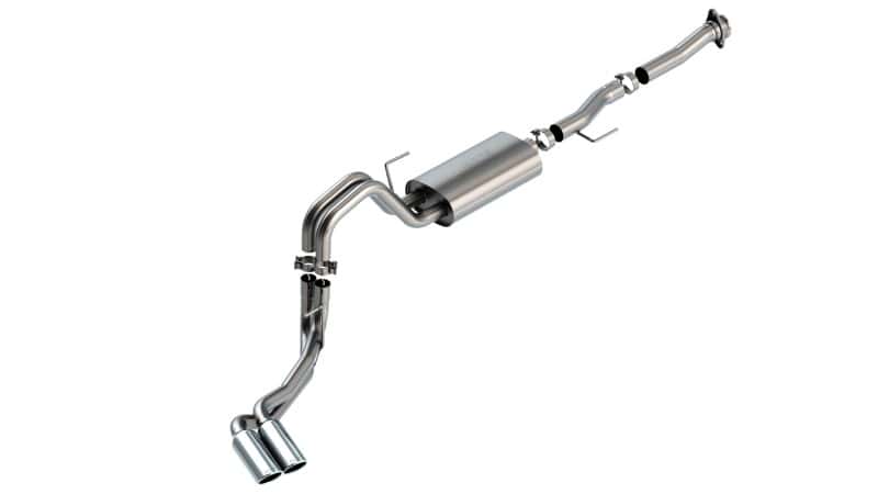 Borla — Borla F-150 2021 5.0L 2dr RC SB (122.8 WB) XL/XLT 3/2.25 DSE Cat-Back S-Type Chrome Tips
Cat-Back System - view 2
