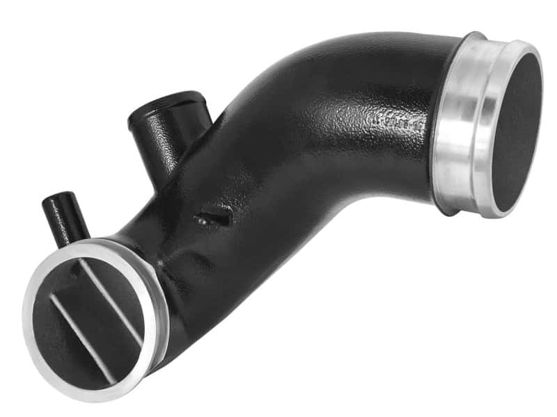 aFe — aFe Bladerunner Manifolds Turbo Inlet MAN Turbo Inlet GM Diesel Trucks 06-10 V8-6.6L (td)
Turbo Inlet Manifold - view 3