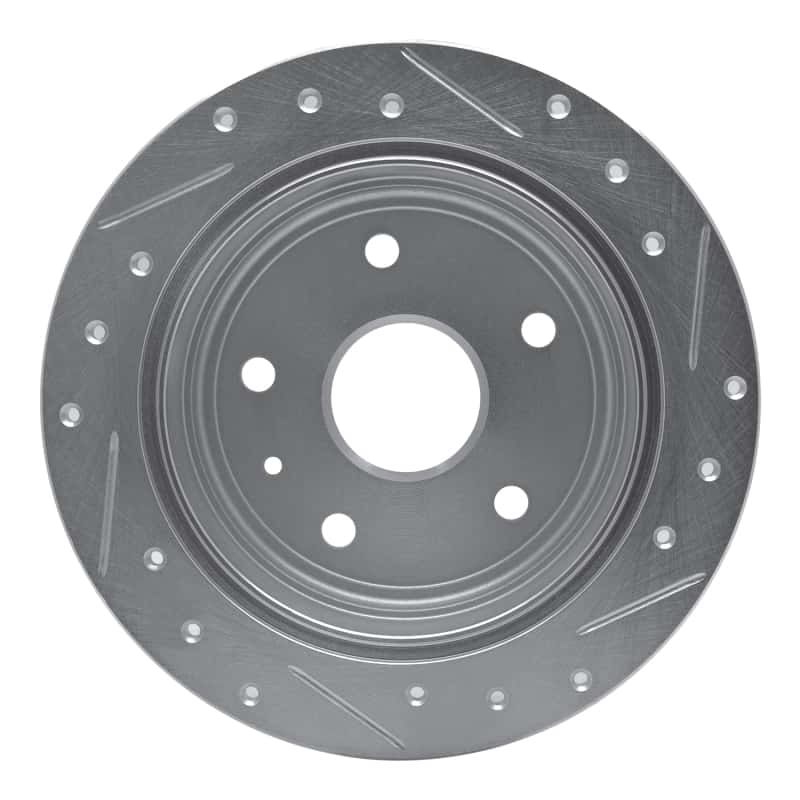 R1 Concepts — R1 99-02 Daewoo Leganza Rear Left Drilled & Slotted Silver Brake Rotor
R1 Brake Rotor Drill - view 5