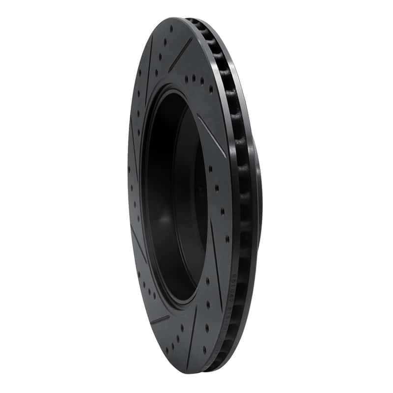 R1 Concepts — R1 17-19 Genesis G90 Rear Right Drilled & Slotted Black Brake Rotor
R1 Brake Rotor Drill - view 4