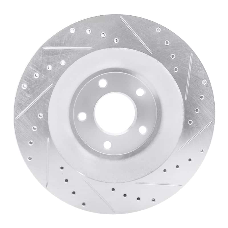 R1 Concepts — R1 08-14 Chrysler 200 Front Left Drilled & Slotted Silver Brake Rotor
R1 Brake Rotor Drill - view 5
