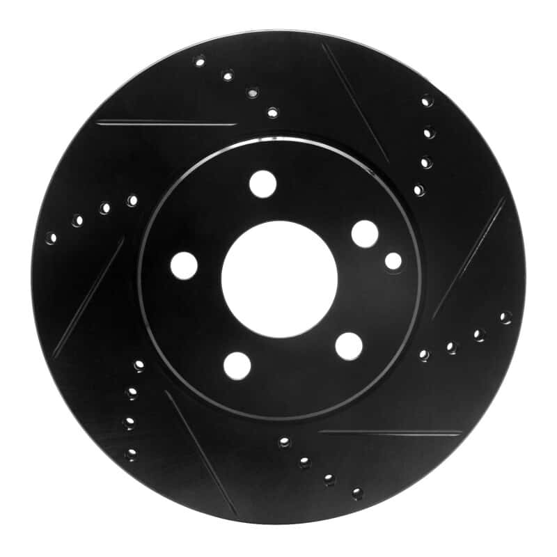 R1 Concepts — R1 03-09 Mercedes-Benz E350 Front Right Drilled & Slotted Black Brake Rotor
R1 Brake Rotor Drill - view 1