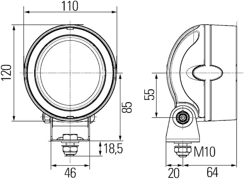 Hella — Hella Work Lamp Na 0Gr Md1224 Lt Mb3 1Gm
WORK LAMP - view 9