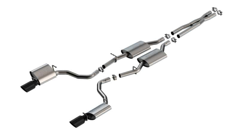 Borla — Borla 19-23 Dodge Charger GT 3.6L V6 RWD S-Type Catback Exhaust - Black Chrome Tips
Cat-Back System - view 1
