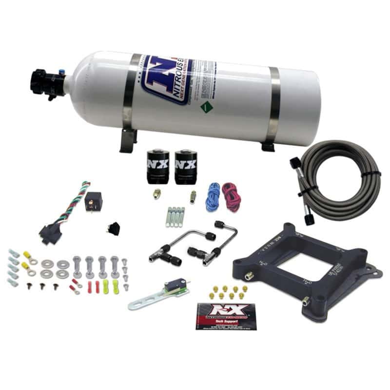 Nitrous Express — Nitrous Express 4150 Gemini Stage 6 Nitrous Kit (50-300HP) w/15lb Bottle
Injection System Kit
N2OSys - view 1