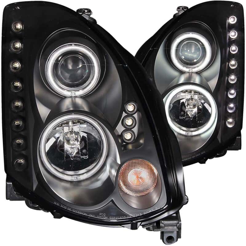 ANZO — ANZO 2003-2007 Infiniti G35 Projector Headlights w/ Halo Black (CCFL) (HID Compatible)
Head Light Set
HdLtSet - view 2