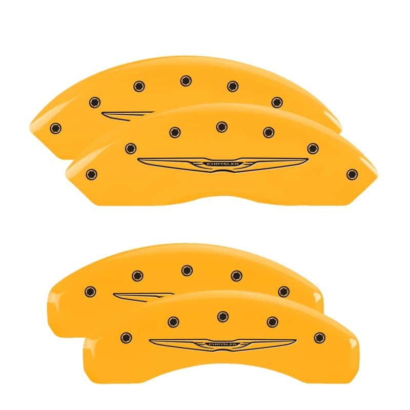 MGP — MGP 4 Caliper Covers Engraved Front & Rear Style 2/Chrysler Wing Yellow finish black ch
Caliper Covers - view 1