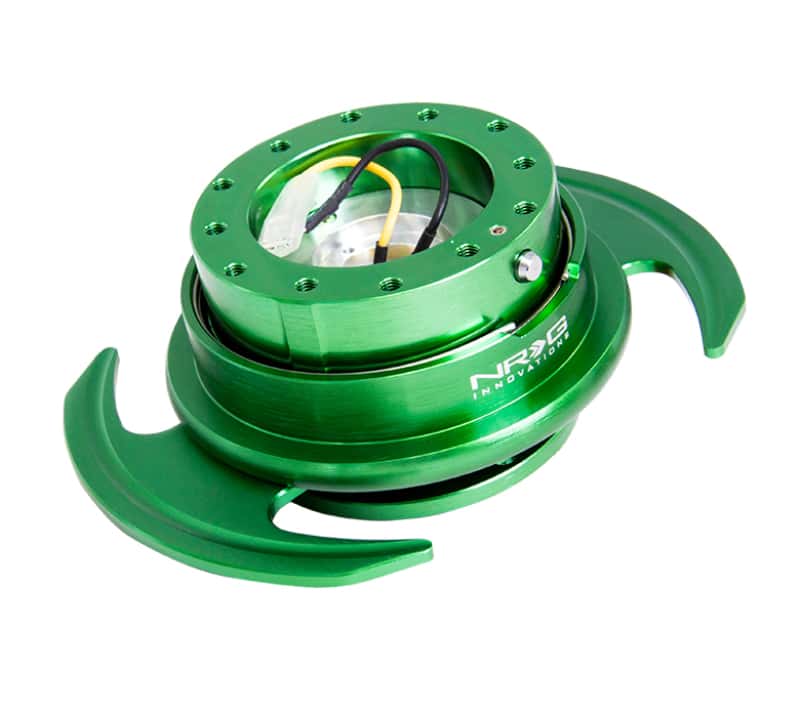 NRG — NRG Quick Release Kit Gen 3.0 - Green Body / Green Ring w/Handles - view 1