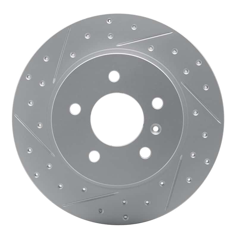 R1 Concepts — R1 06-11 Buick Lucerne Rear Left Drilled & Slotted Geo-Carbon Rotor - view 1