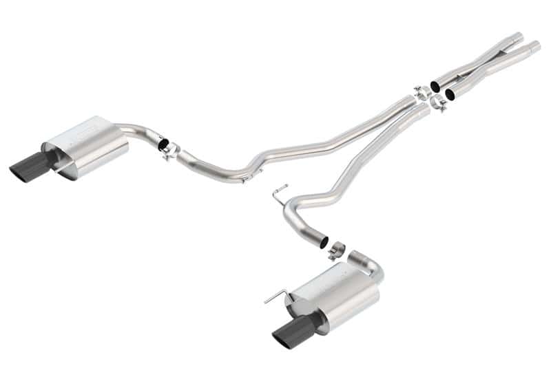 Borla — Borla S-Type Cat-Back 15-17 Ford Mustang GT 5.0L V8 MT/AT 2.5in pipe 4in tip (Black Chrome)
Cat-Back System
ExhstSysKt - view 2