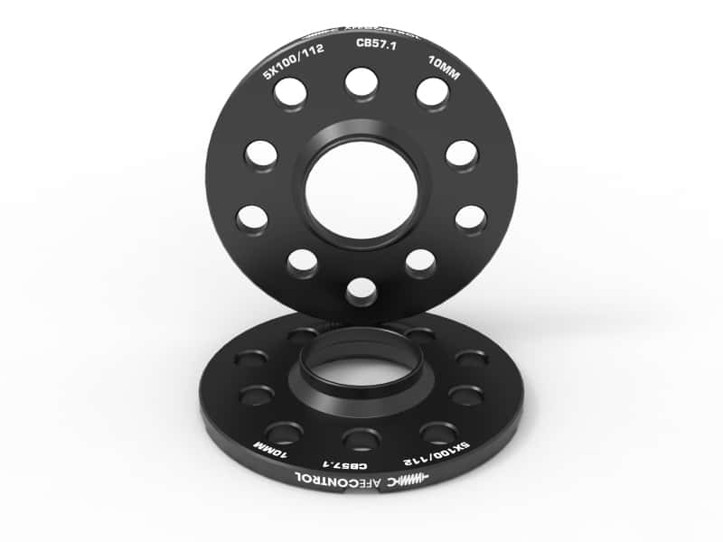 aFe — aFe CONTROL Billet Aluminum Wheel Spacers 5x100/112 CB57.1 10mm - Volkswagen/Audi
Wheel Spacer Kit - view 1