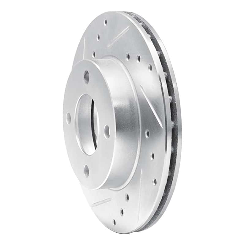 R1 Concepts — R1 92-00 Dodge COLT Front Left Drilled & Slotted Silver Brake Rotor
R1 Brake Rotor Drill - view 2