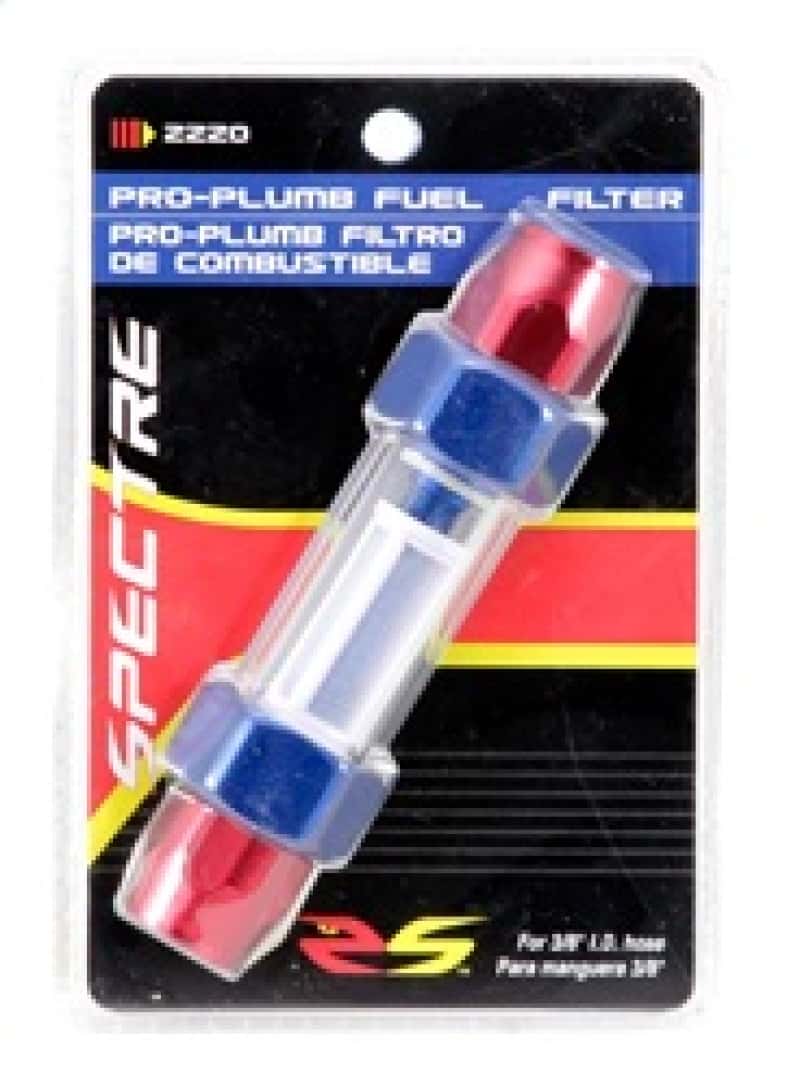 Spectre — Spectre Pro-Plumbing Fuel Filter 3/8in. - Red/Blue
Pro-Plumb Fuel Filte
Fuel Filter - view 5
