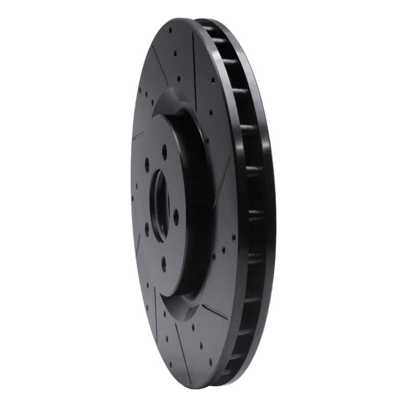 R1 Concepts — R1 07-14 Ford Mustang Front Right Drilled & Slotted Black Brake Rotor
R1 Brake Rotor Drill - view 2