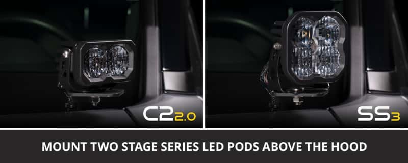 Diode Dynamics — Diode Dynamics 19-25 Toyota RAV4 Stage Series Ditch Light Bracket Kit - view 5