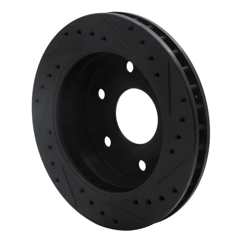 R1 Concepts — R1 1988-2000 Cadillac Escalade Front Left Drilled & Slotted Black Brake Rotor
R1 Brake Rotor Drill - view 4