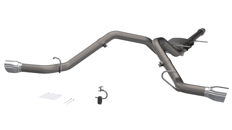 QTP — 2014-2018 Silverado/Sierra QTP Screamer Split Rear Exit Cat Back - view 2