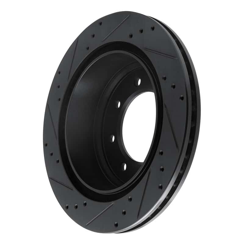 R1 Concepts — R1 12-21 Nissan NV1500 Rear Right Drilled & Slotted Black Brake Rotor
R1 Brake Rotor Drill - view 4