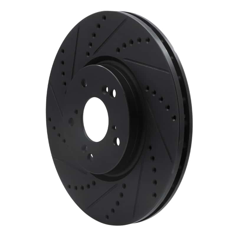 R1 Concepts — R1 04-08 Acura TL Front Left Drilled & Slotted Black Brake Rotor
R1 Brake Rotor Drill - view 2