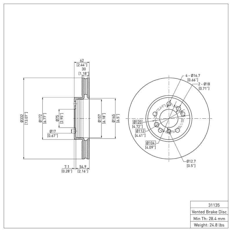 DFC — DFC 00-06 BMW X5 Front GeoSPEC Coated Rotor
DFC Brake Rotor - view 2