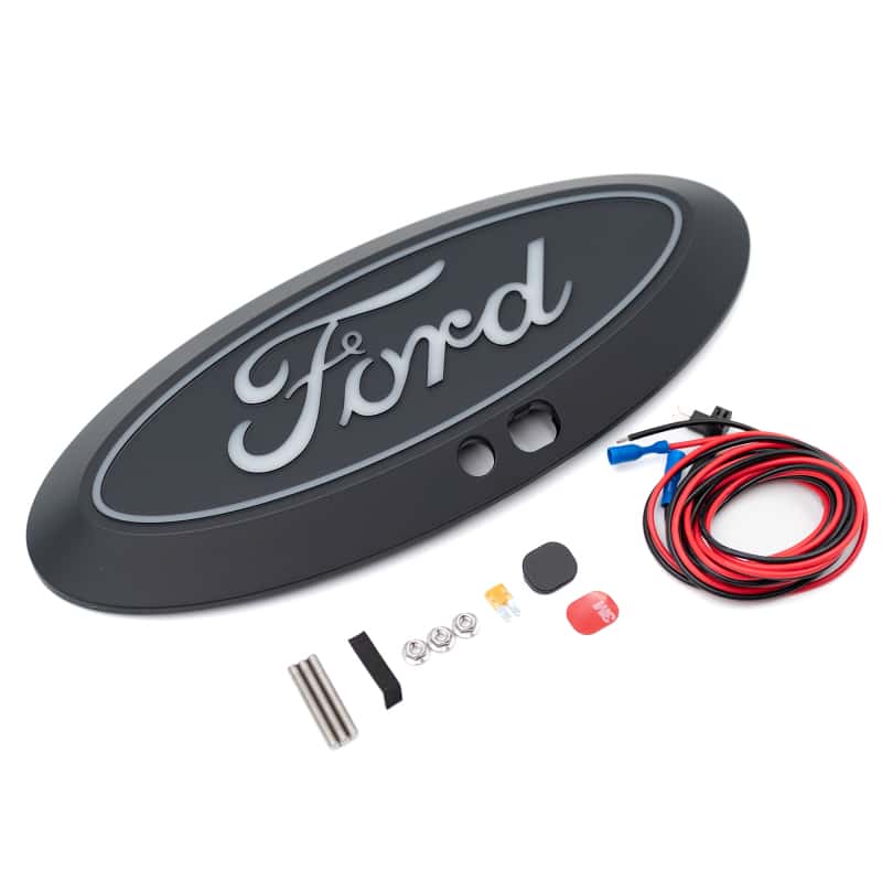 Putco — Putco 17-19 Ford SuperDuty Front Luminix Ford LED Emblem - w/ Camera CutOut
Emblem - view 4