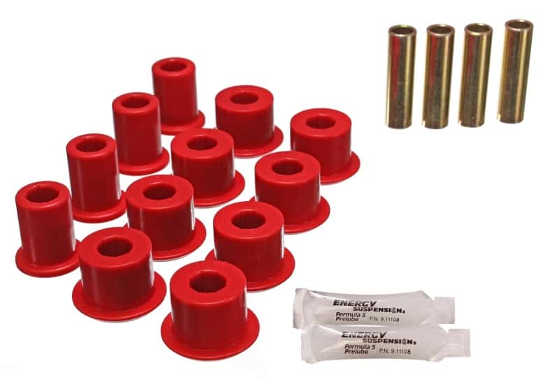 Energy Suspension — Energy Suspension 95-97 Toyota Tacoma / 89 4Runner / 89-95 Pick Up Red Rear Leaf Spring Shackle Bush
Leaf Spring Bushing - view 2