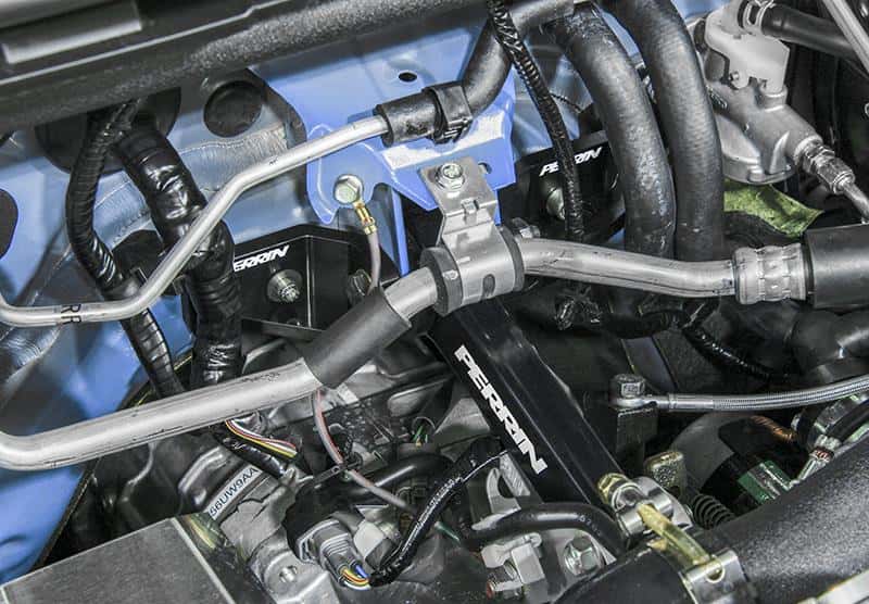 Perrin Performance — PERRIN 15-21 Subaru Impreza/WRX/STI Pitch Stop Mount & Firewall Brace - Black - view 9