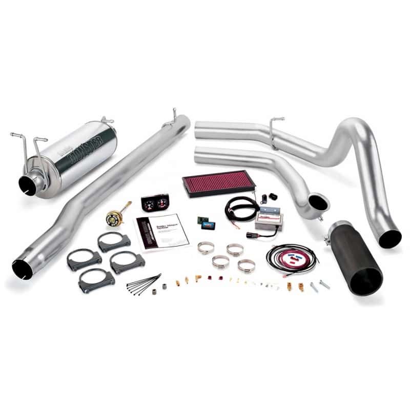 Banks Power — Banks Power 99.5 Ford 7.3L F250/350 Auto Stinger System - SS Single Exhaust w/ Black Tip
Power/Efficiency Sys - view 2