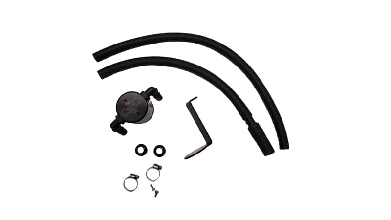 J&L — J&L 14-24 Mazda CX5 2.5L Non-turbo Driver Side 3.0 Oil Separator Kit - Black Anodized
Oil Separator - view 1