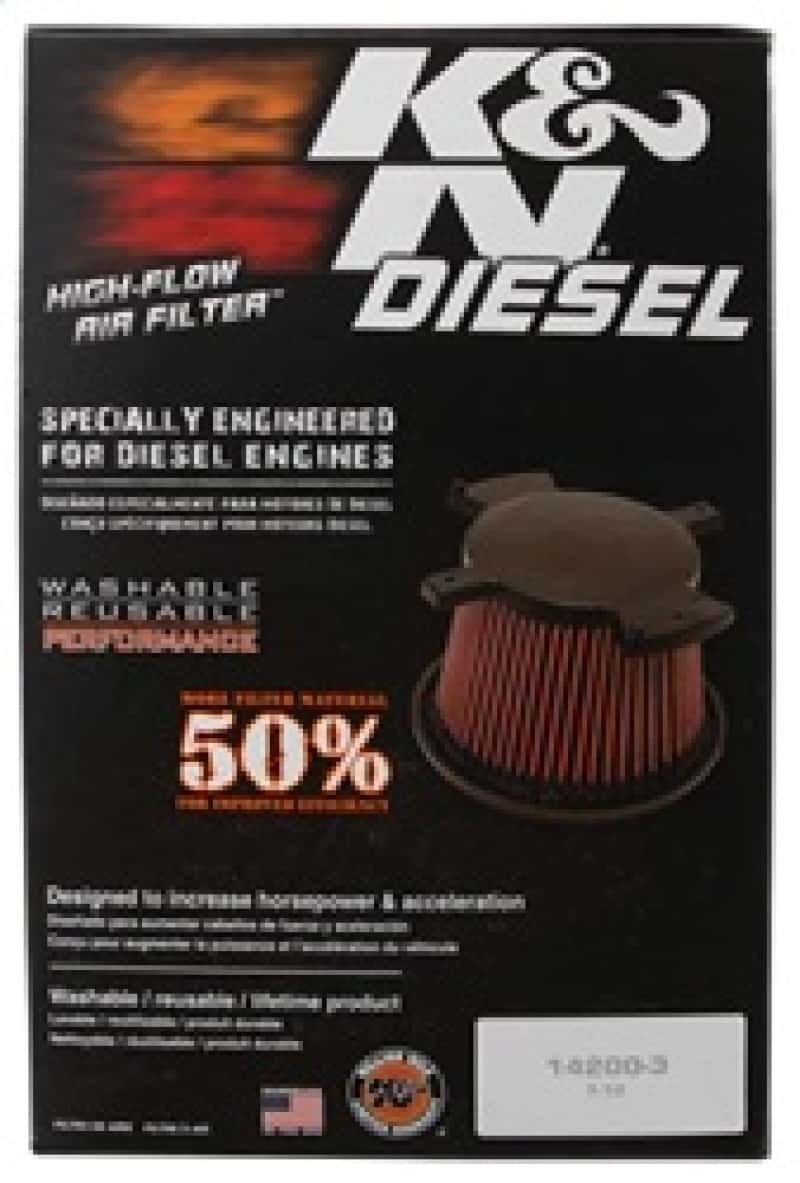 K&N Engineering — K&N 08-10 Ford F250 Super Duty 6.4L Drop In Air Filter
Replacement Air Filt
Air Filter - view 13
