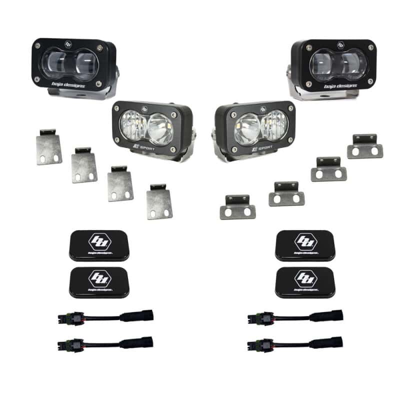 Baja Designs — Baja Designs 21+ Ford Raptor/Bronco S2 SAE Pro Fog Pocket Light Kit - view 2