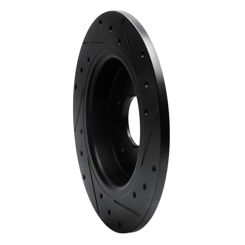 R1 Concepts — R1 04-13 Volvo S40 Rear Left Drilled & Slotted Black Brake Rotor
R1 Brake Rotor Drill - view 4