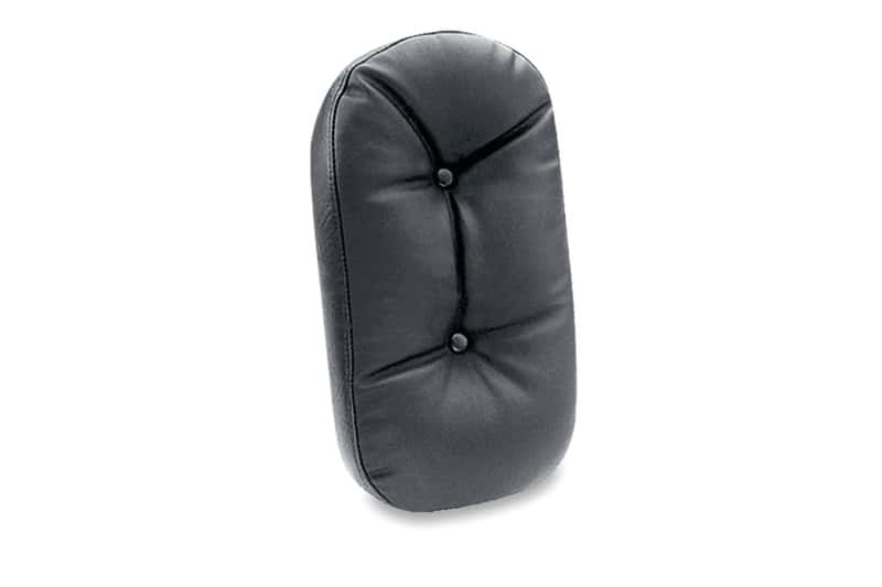 Mustang Motorcycle — Mustang Harley Medallion Style Sissy Bar Pad Regal (7 inch x 12.5 inch) - Black - view 1