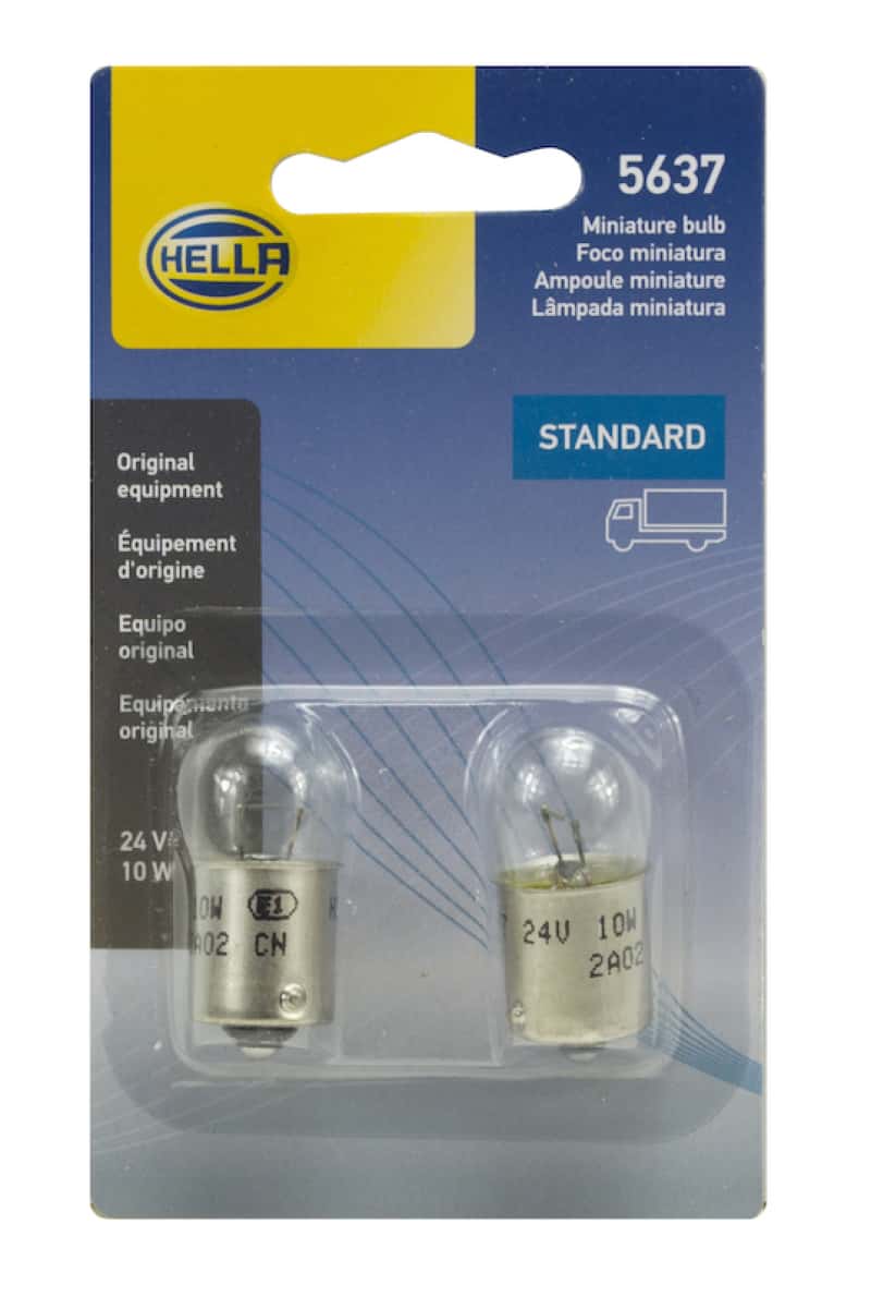 Hella — Hella Bulb 5637 24V 10W Ba15S B6 (2)
BULB 5637 24V 10W BA - view 5