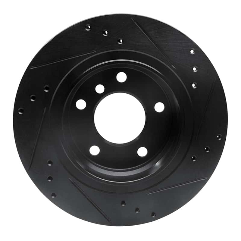 R1 Concepts — R1 99-06 BMW 323I Rear Left Drilled & Slotted Black Brake Rotor
R1 Brake Rotor Drill - view 5
