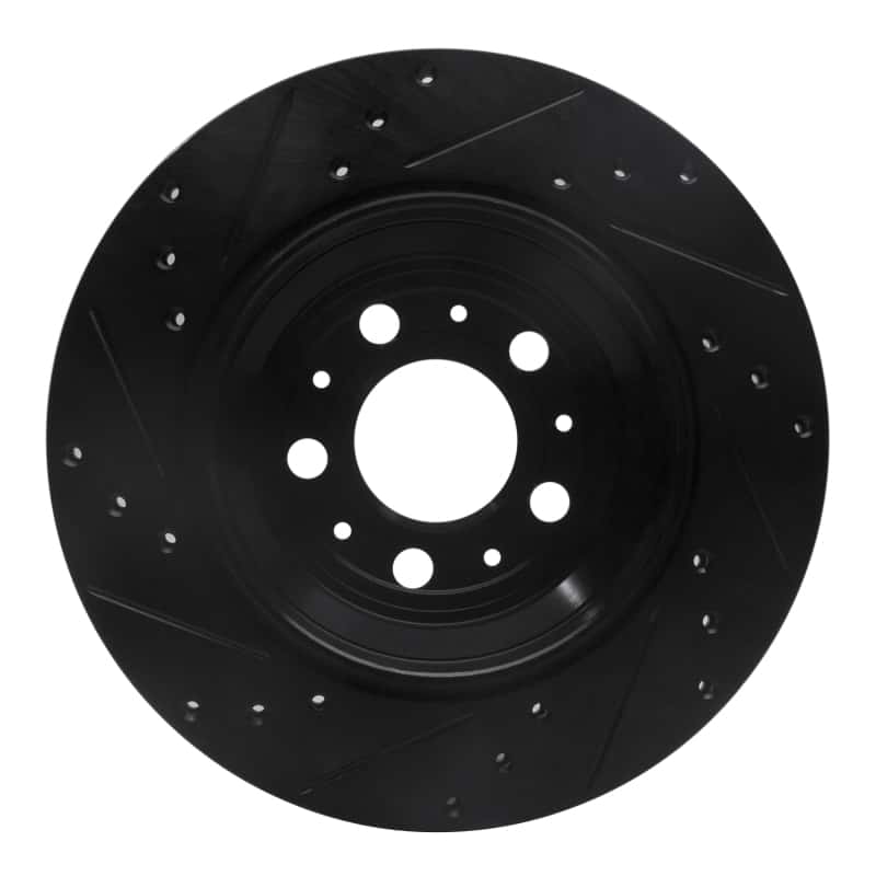 R1 Concepts — R1 03-14 Volvo XC90 Rear Right Drilled & Slotted Black Brake Rotor
R1 Brake Rotor Drill - view 5